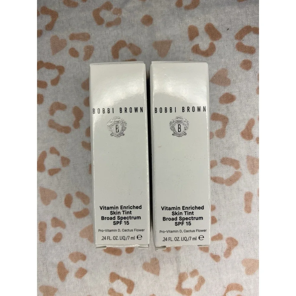 Lot of 2  .24oz Bobbi Brown Vitamin Enriched Tint SPF 15 Golden 4‎